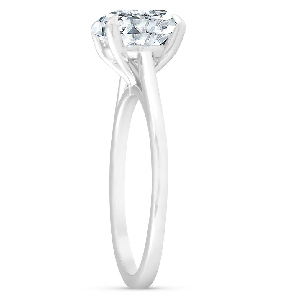 14k White Gold Diamond Solitaire Engagement Ring O59503