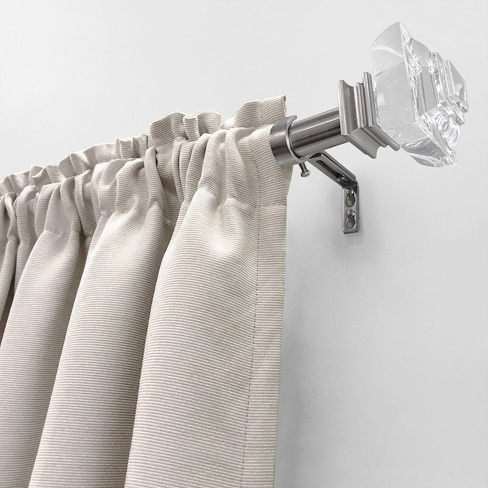 1" Curtain Rod Set Brushed Nickel 72"-144" G36753